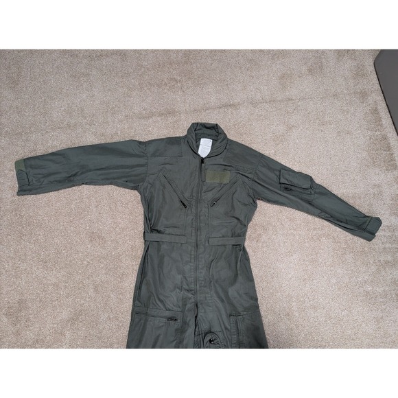 US Flyers Coveralls Men Sage Green FR Summer Size 40S 8415-01-043-8386 - Picture 3 of 13